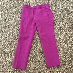 Purple banana republic dress pants size 2